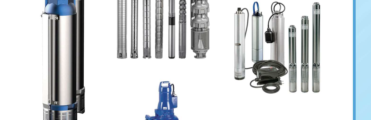 Pompes de forage — Pompes de forage submersibles pour applications industrielles et domestiques.